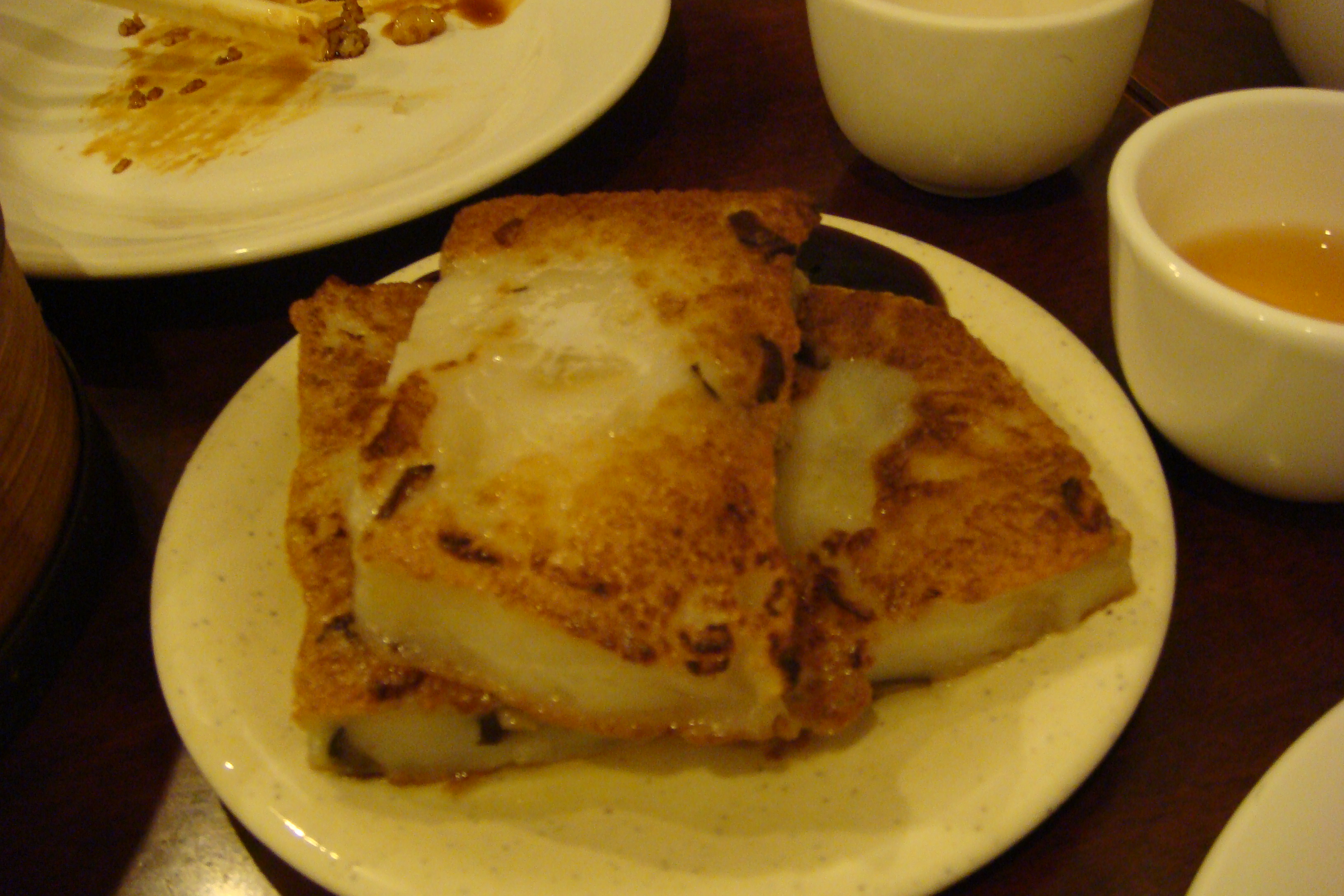 Vegetarian Dim Sum - Fried Turnip Cake